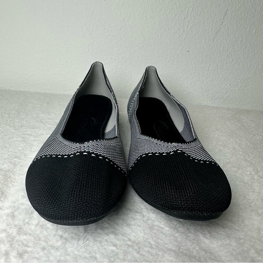Bacia Flats Shoes Women Knit Ballet Flat Slip on Comfort Washable Dress Shoes - Picture 3 of 13